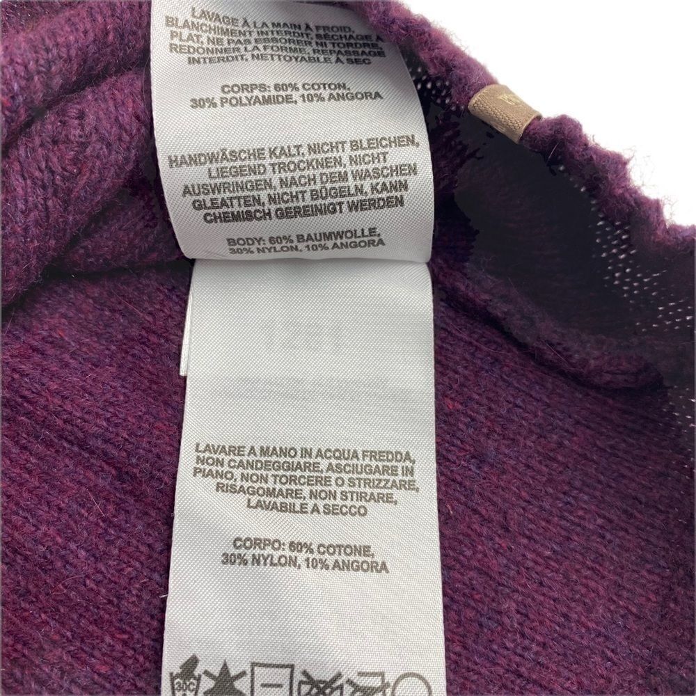 Columbia Womens Sweater Purple Long Sleeve Crew Neck Chunky Cable Knit Small S - Picture 6 of 9